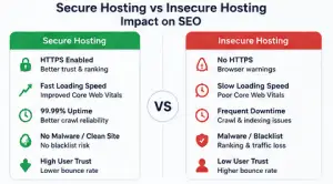 SEO impact of secure hosting vs insecure hosting